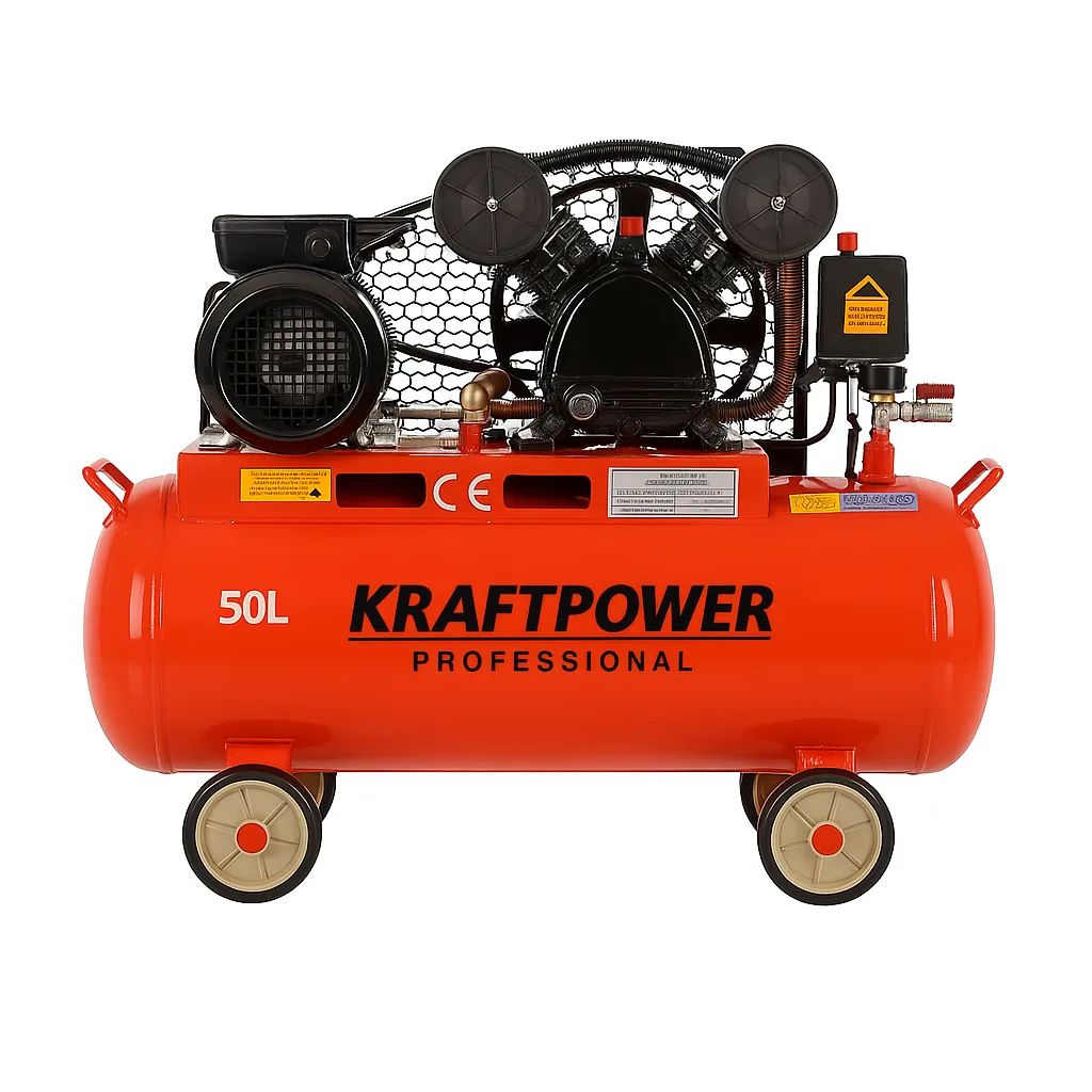 Compresseur d’Air KRAFTPOWER 50L – 3 kW (4 HP) – 530 L/min – 8 bars