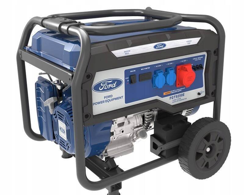 Groupe électrogène Ford Essence 8 kVA Triphasé – 6500W max | Moteur 15 CV | Silencieux et Haute Autonomie