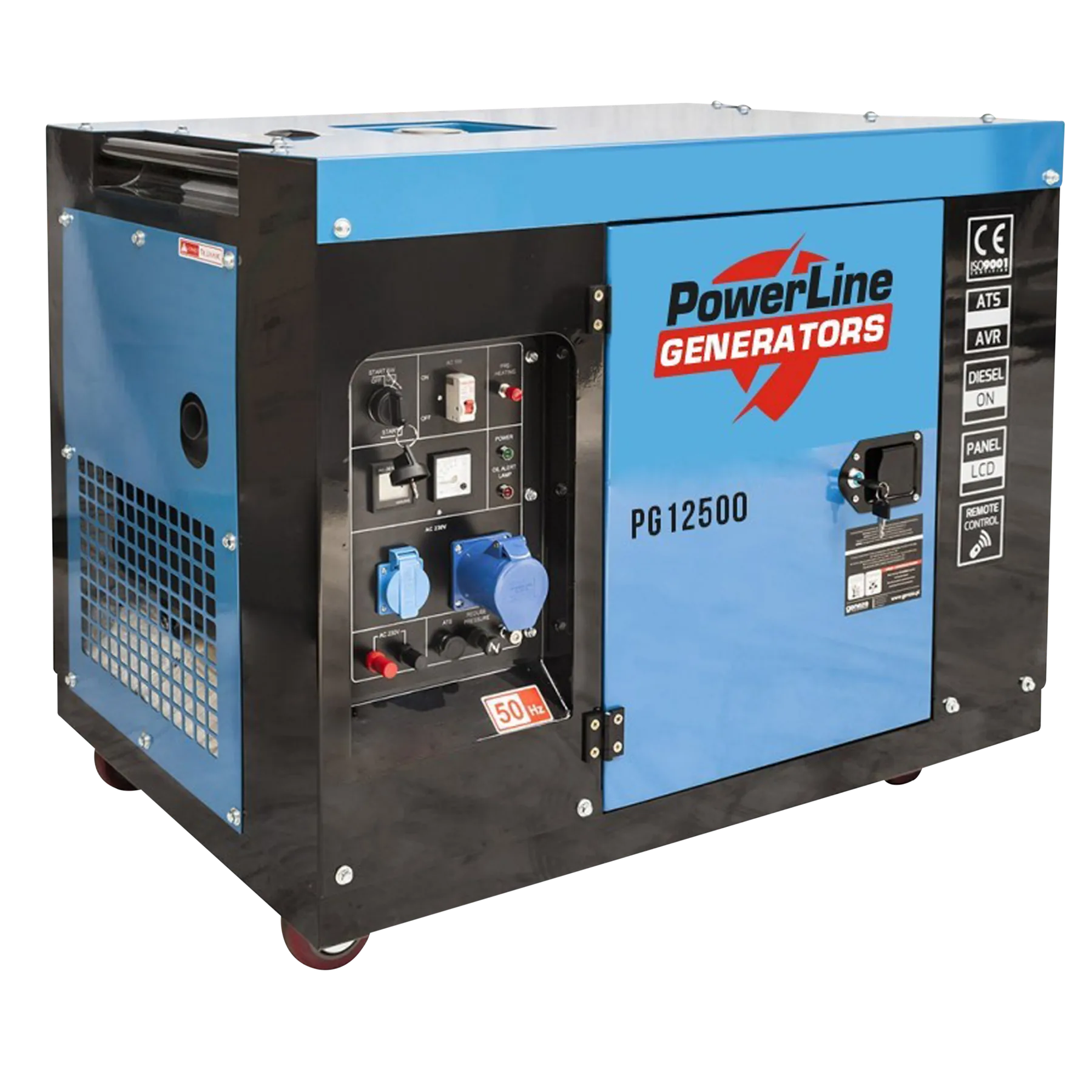 Groupe électrogène Diesel 12 kVA SUPER SILENCIEUX PG-12500 Monophase