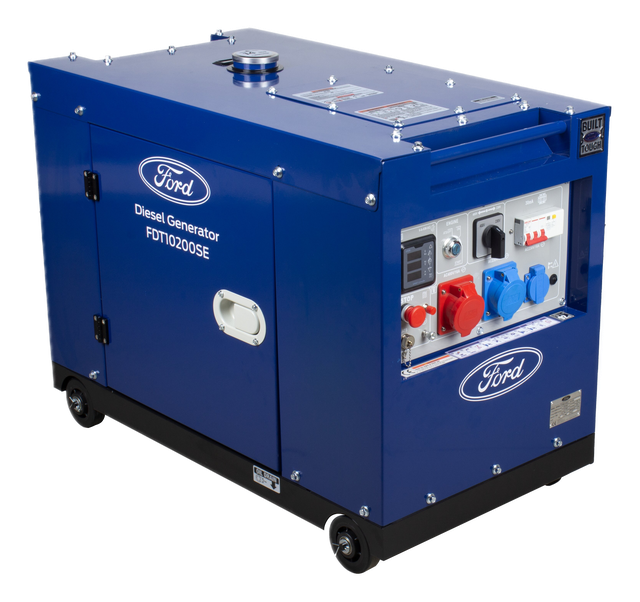 Groupe Électrogène Diesel FORD 8 kVA Dual Power Silencieux – Monophasé & Triphasé