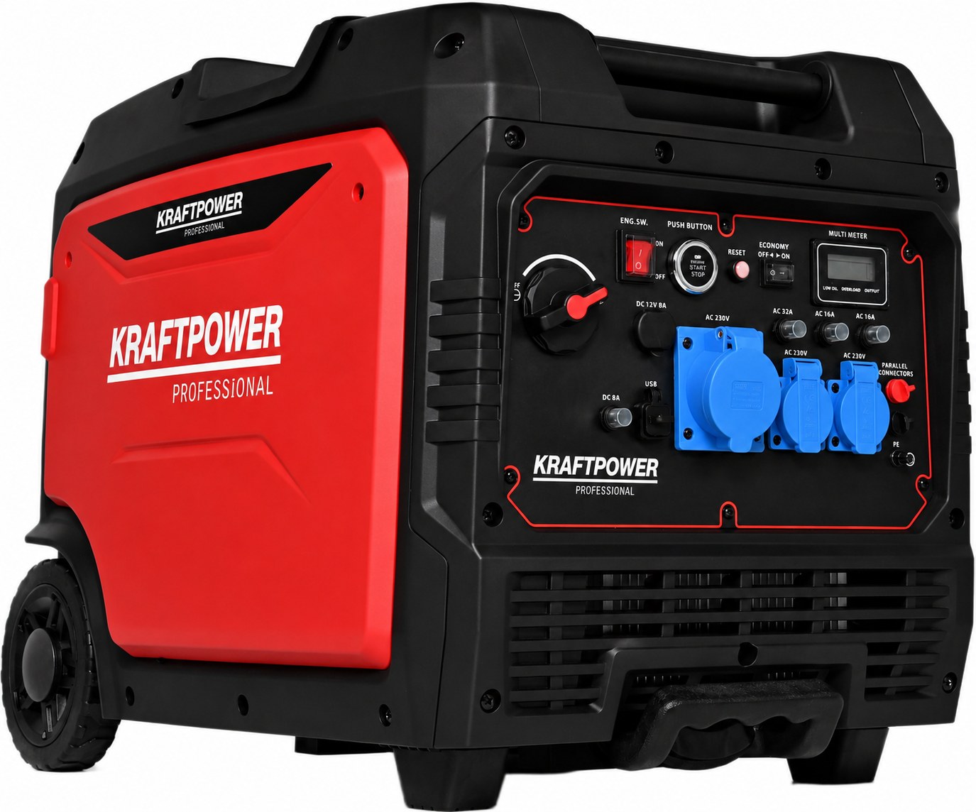 Groupe électrogène Inverter KRAFTPOWER KPW-6700i — 6,7 kW Monophasé 230V — Démarrage électrique USB — vue 1