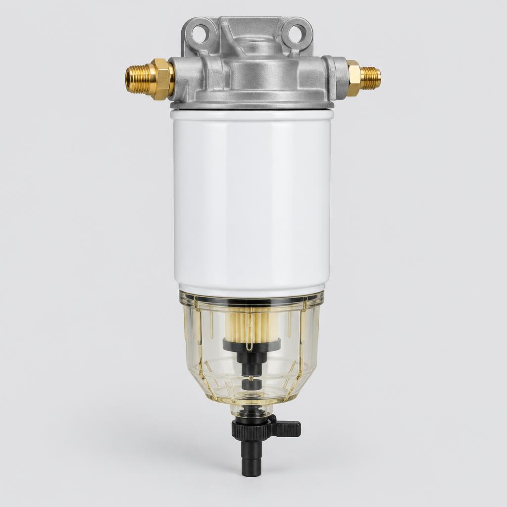 Filtre à gasoil avec séparateur d'eau pour groupe électrogène diesel — vue 1
