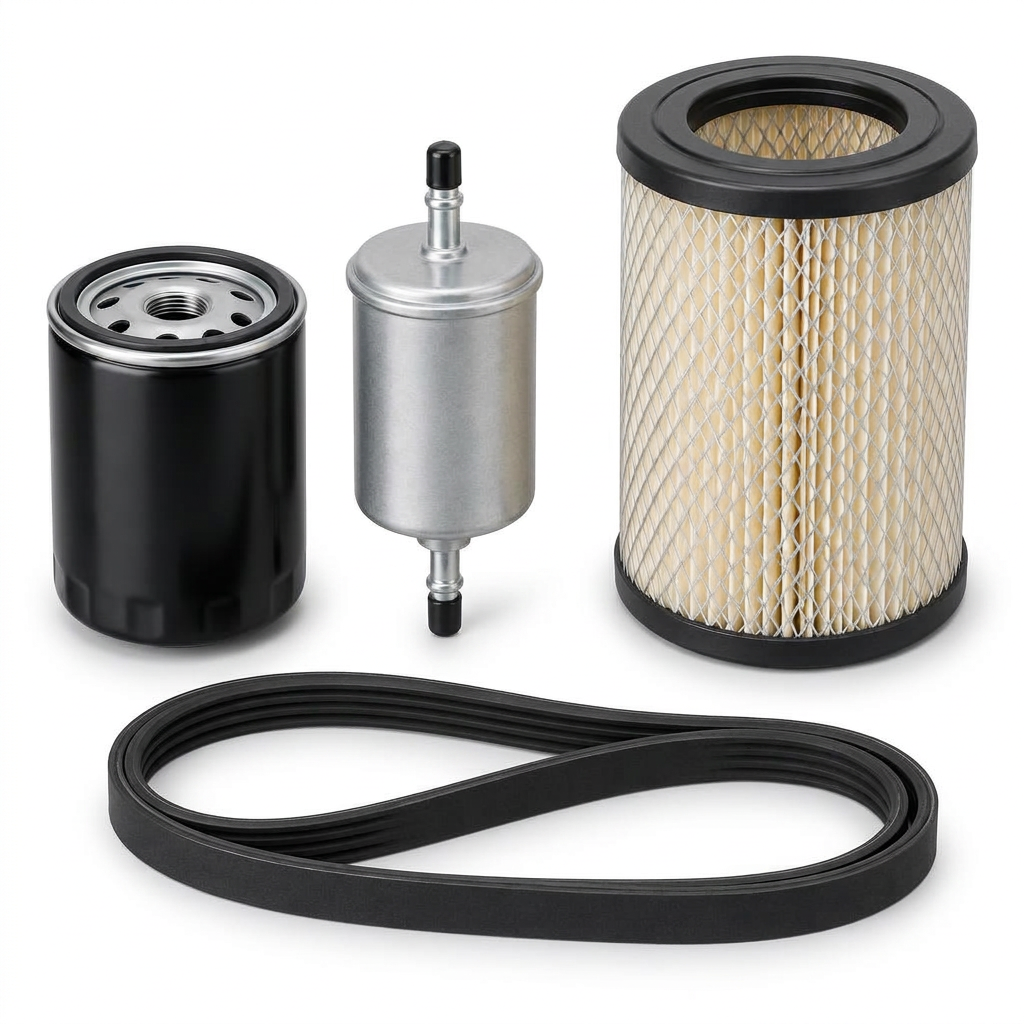 Kit d'entretien complet pour groupe électrogène diesel (filtres + courroie)