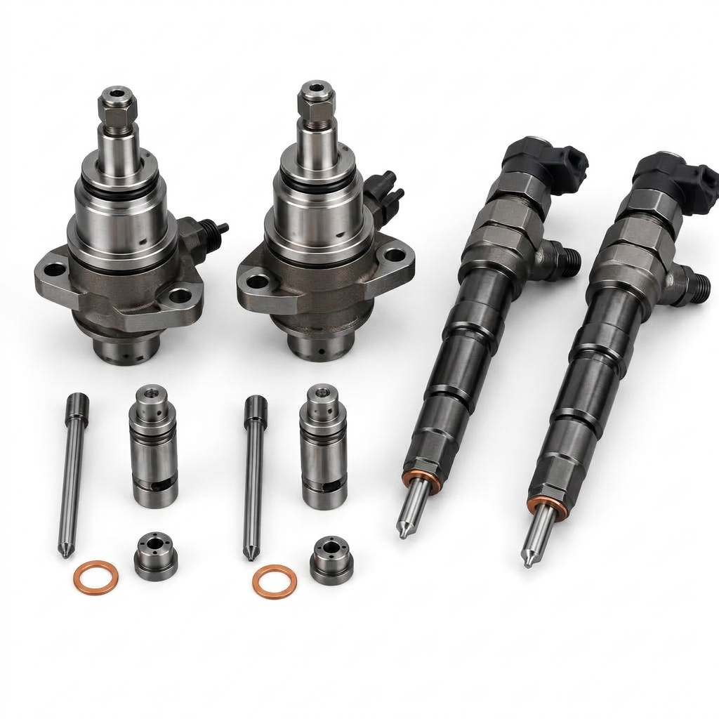 Jeu de 2 injecteurs complets compatible Lombardini LDW 2 cylindres — vue 1